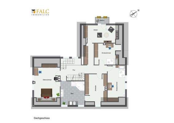 Dachgeschoss Grundriss