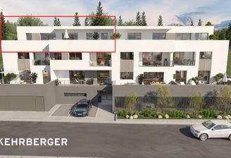 Visualisierung Südansicht, Wohnung 09 