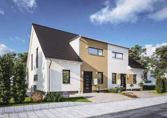Doppelhaus-Duett-125-Strasse-Trend-Photovoltaik-Wa