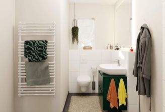 Modernes Tageslichtbad mit Dusche