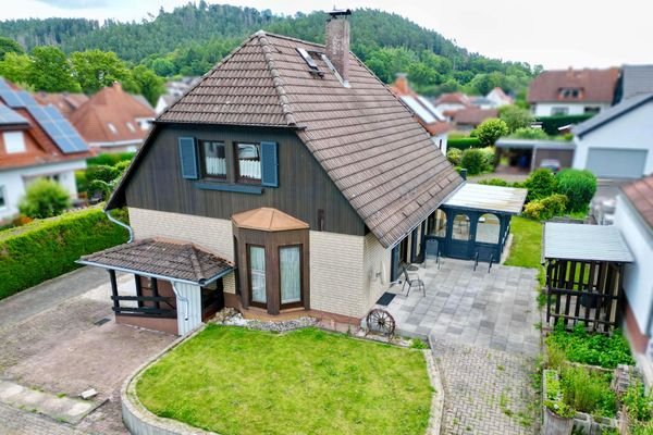 Rückseitige Ansicht, Blick auf Terrasse