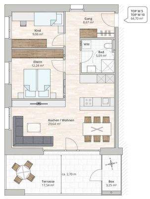 TOP W05 1.OG, TOP W10 2.OG