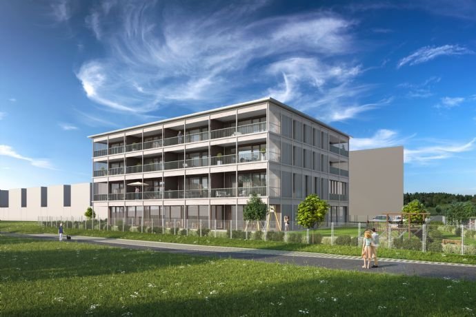 Neubau: Sonnige 3-Zimmer-Wohnung mit 17 m² Loggia | Wohnung 05