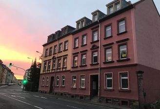 Vorderseite des Doppelhauses