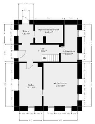 Grundriss EG 1Haus 1