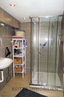 Tageslichtbadezimmer mit Dusche