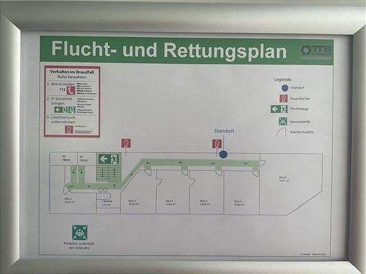 Aufteilung Büroräume 1. OG