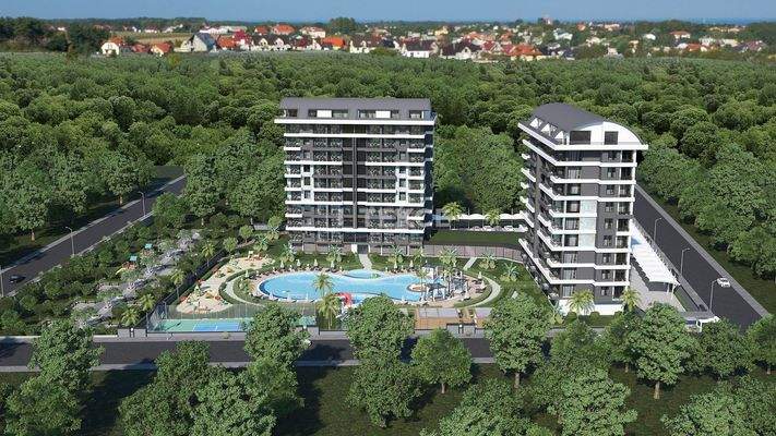 Real Estate Project with Residency Permit in Alanya Demirtaş