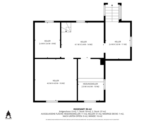 Grundriss Keller