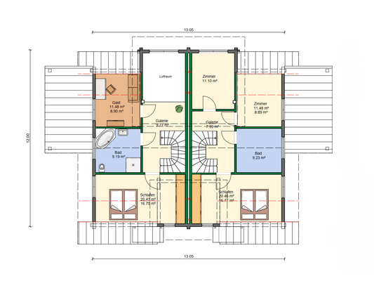 Grundriss Obergeschoss