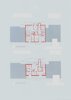 Grundriss Dachgeschoss 1+ 2 Lebnergasse