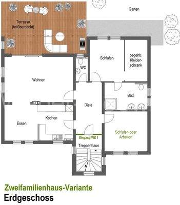 3418 Grundriss EG ZFH-Alternative