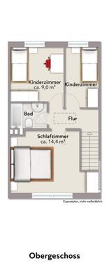 Grundriss Obergeschoss 