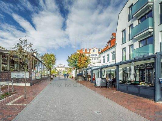 Toplage: Nur wenige Schritte zum Café Pudding & Strandpromenade