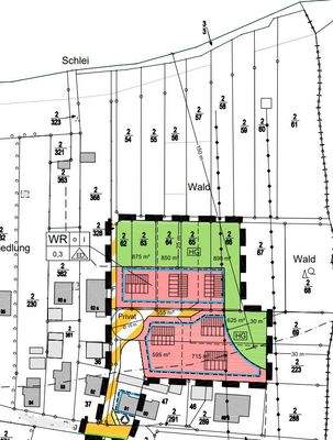 Ausschnitt Bebauungsplan