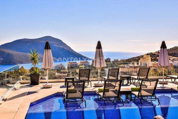 Pool Villa with Uninterrupted Sea View in Kaş Kalkan