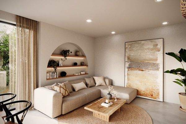 Wohnbereich mit gemütlicher Sitzgelegenheit