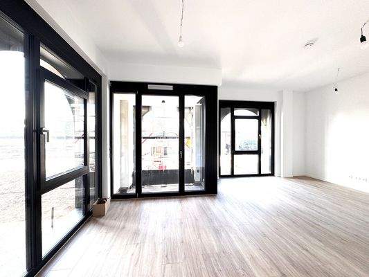 Helles Wohnzimmer Neubau