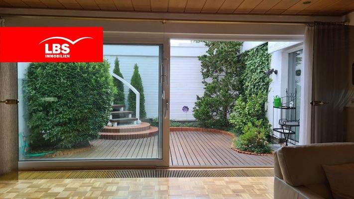 Blick auf Innenterrasse