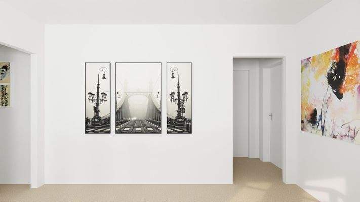 Blick in durch die Eingangstür. 