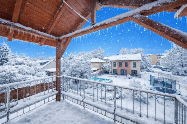 Blick im Winter (Illustriert)