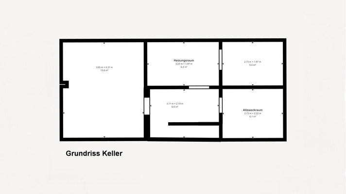 Grundriss Keller