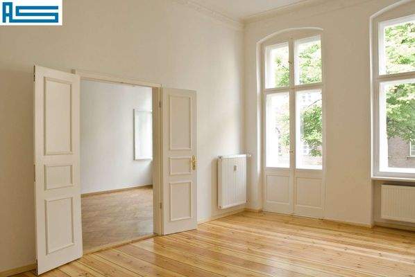 Beispiel Zimmer 2 Blick zum Zimmer 1