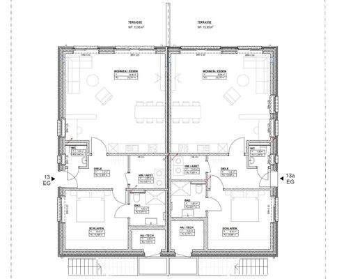 Grundrissvarianten EG - MS-Roxel