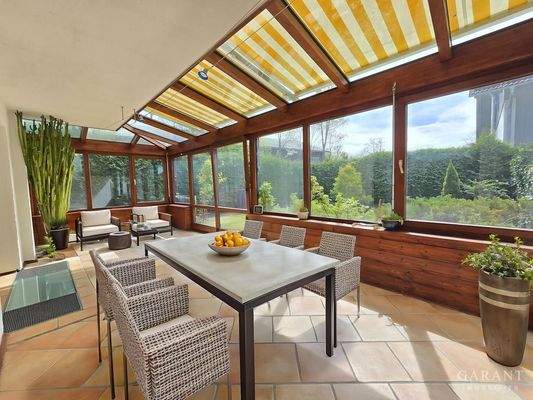 Beheizter Wintergarten visualisiert