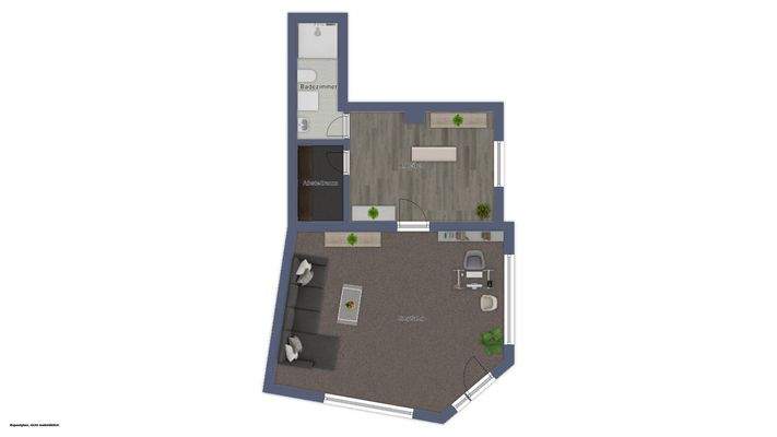 Grundriss Gewerbeeinheit