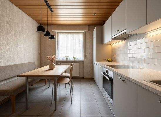 Küche virtuell möbeliert