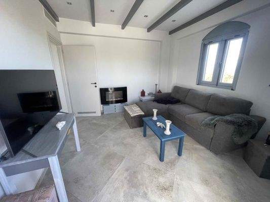 Kreta, Kamisiana: Moderne Villa mit Pool und Meerblick zu verkaufen