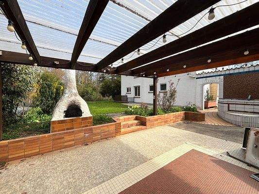 Überdachte Terrasse