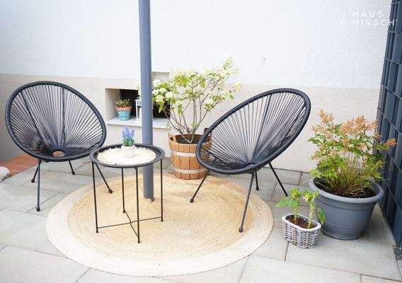 Sitzecke Terasse zum Garten