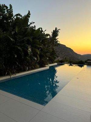 Kreta, Plaka Elounda: Luxuriöse Villa mit 6 Schlafzimmern und Blick auf die Insel Spinalonga