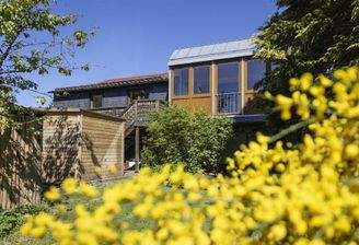 Rückansicht vom Garten