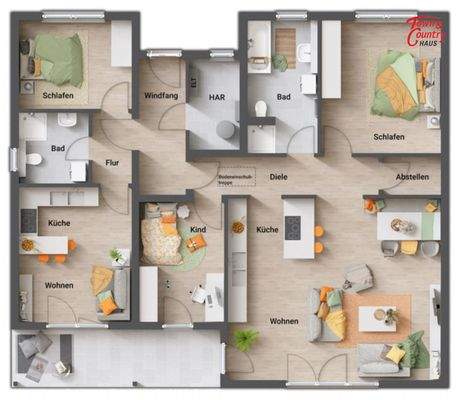 Grundriss Einliegerwohnung