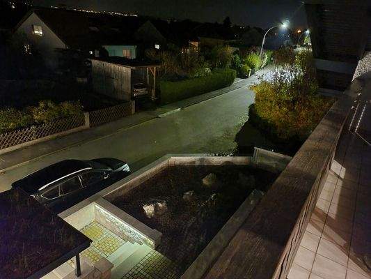 Blick aus der ELW bei Nacht