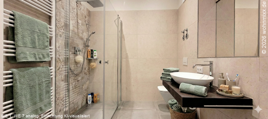 Bad (Deko KI-visualisiert)