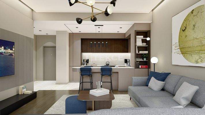 Apartments in a Luxury Project 200 M from the Sea in Antalya Lara