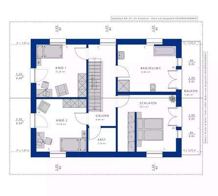 Grundriss EVOLUTION 166 TYP DG