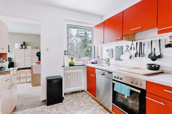 Küche in der Obergeschosswohnung