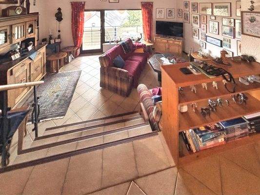 Blick aufs Wohnzimmer EG