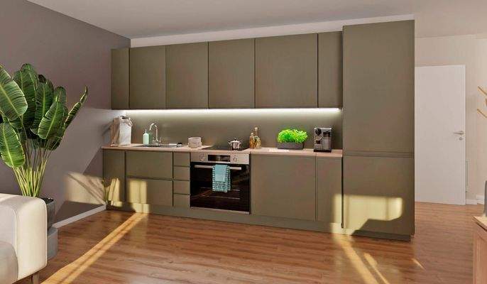 In der offenen Wohnküche bereiten Sie köstliche Ma