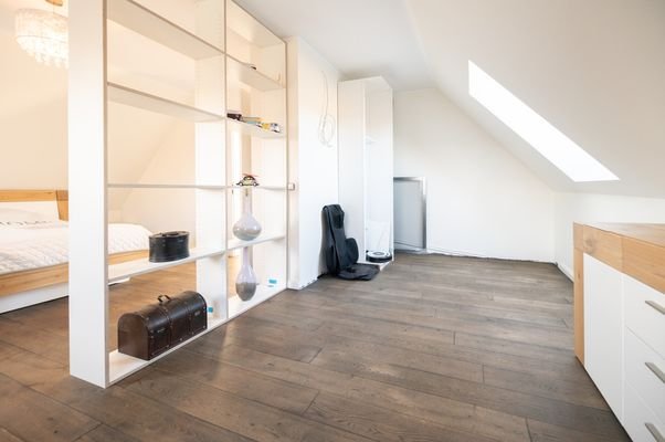 Ankleidebereich im Schlafzimmer