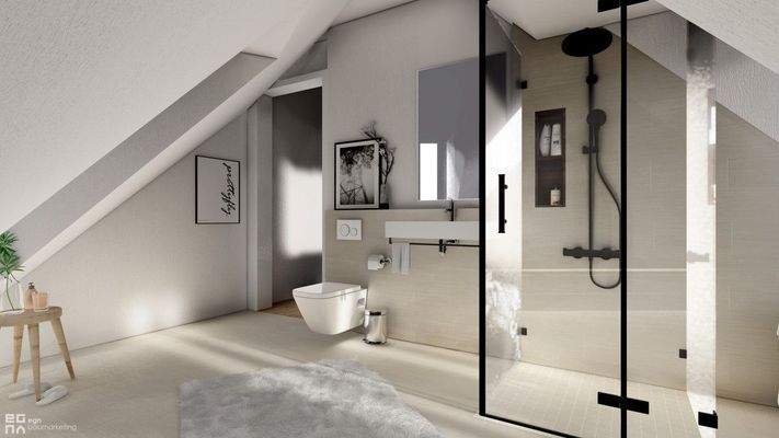 Badezimmer Dachgeschoss