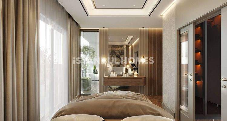 Apartments in a Project 150 M from the Metro in Istanbul Sisli