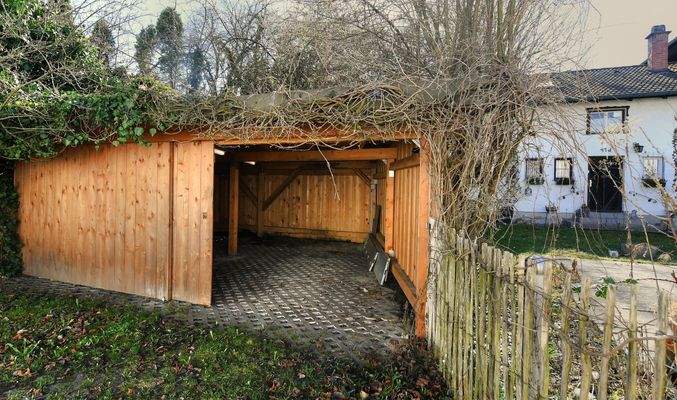 abschließbarer Doppelcarport