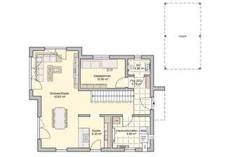 Satteldachhaus Mainz Grundriss EG V1