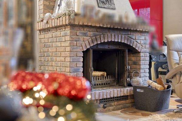 Kamin im Wohnzimmer